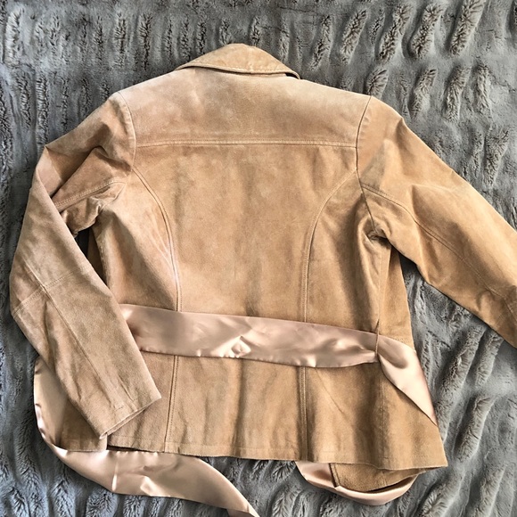 Tan Suede Jacket Sz Small - Picture 2 of 10
